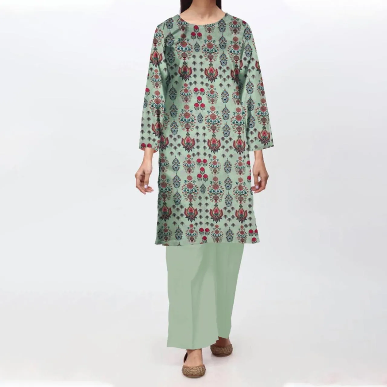 1PC- Unstitched Digital Printed Lawn Shirt PS4655