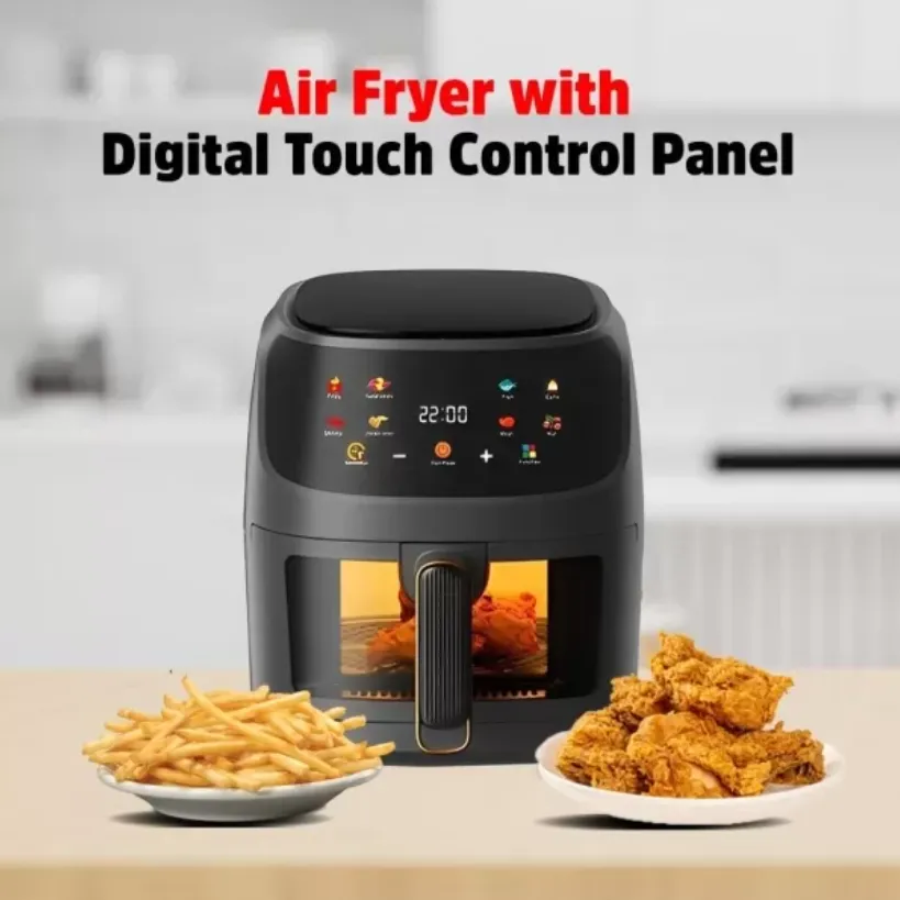 8L Versatile Air Fryer Oven with Glass Pot