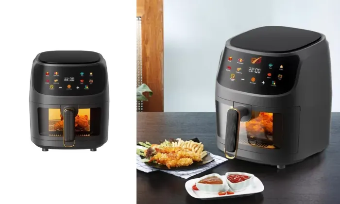 8L Versatile Air Fryer Oven with Glass Pot