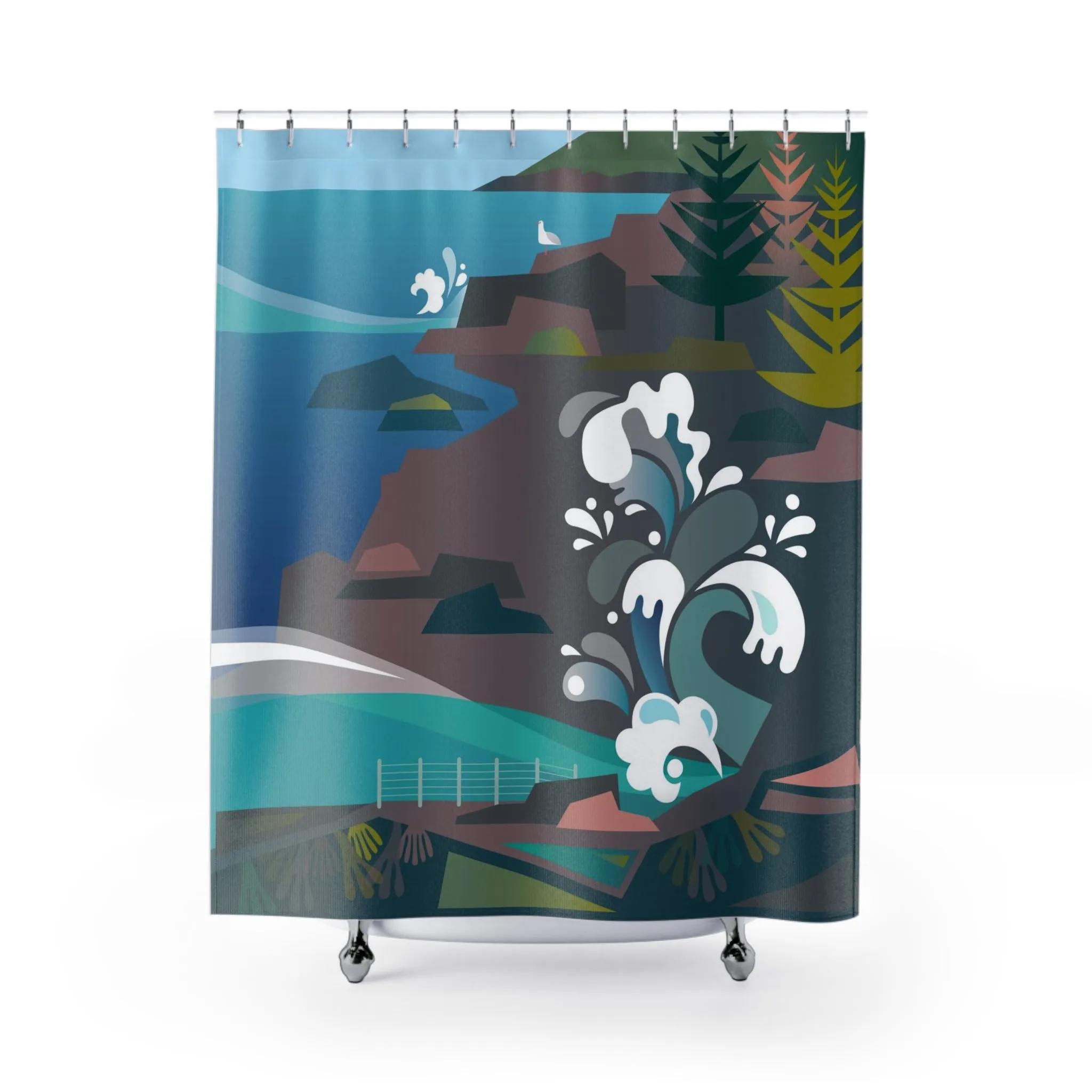 Acadia National Park, Thunder Hole Shower Curtain