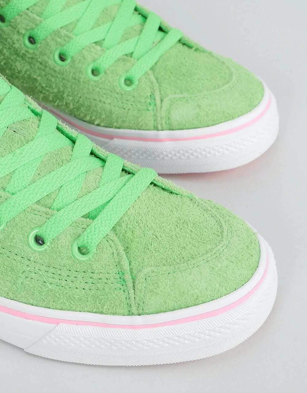 adidas x Na-Kel Nizza Hi RFS Skate Shoes - Spring Green/White/Pink