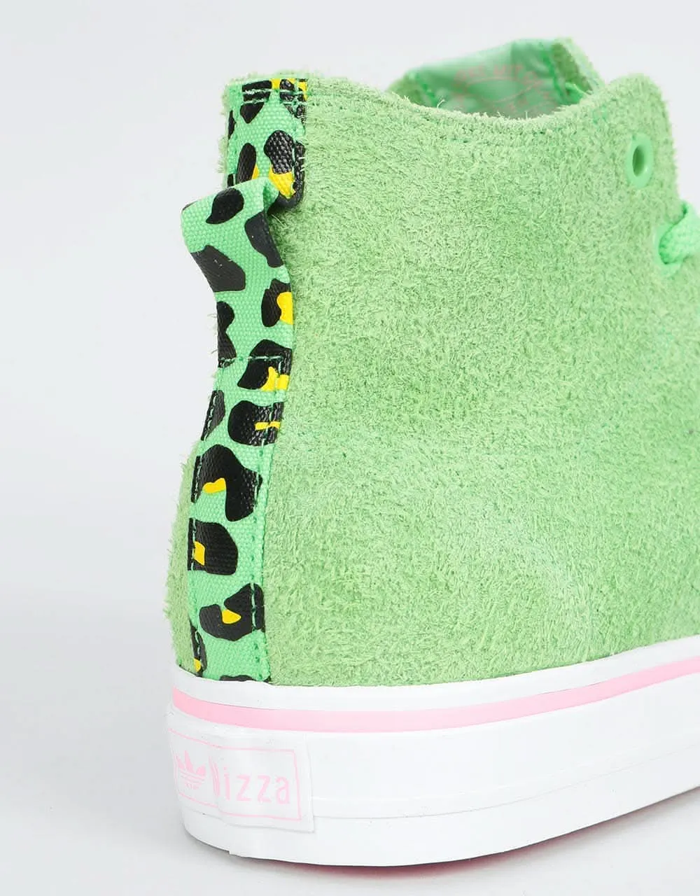 adidas x Na-Kel Nizza Hi RFS Skate Shoes - Spring Green/White/Pink