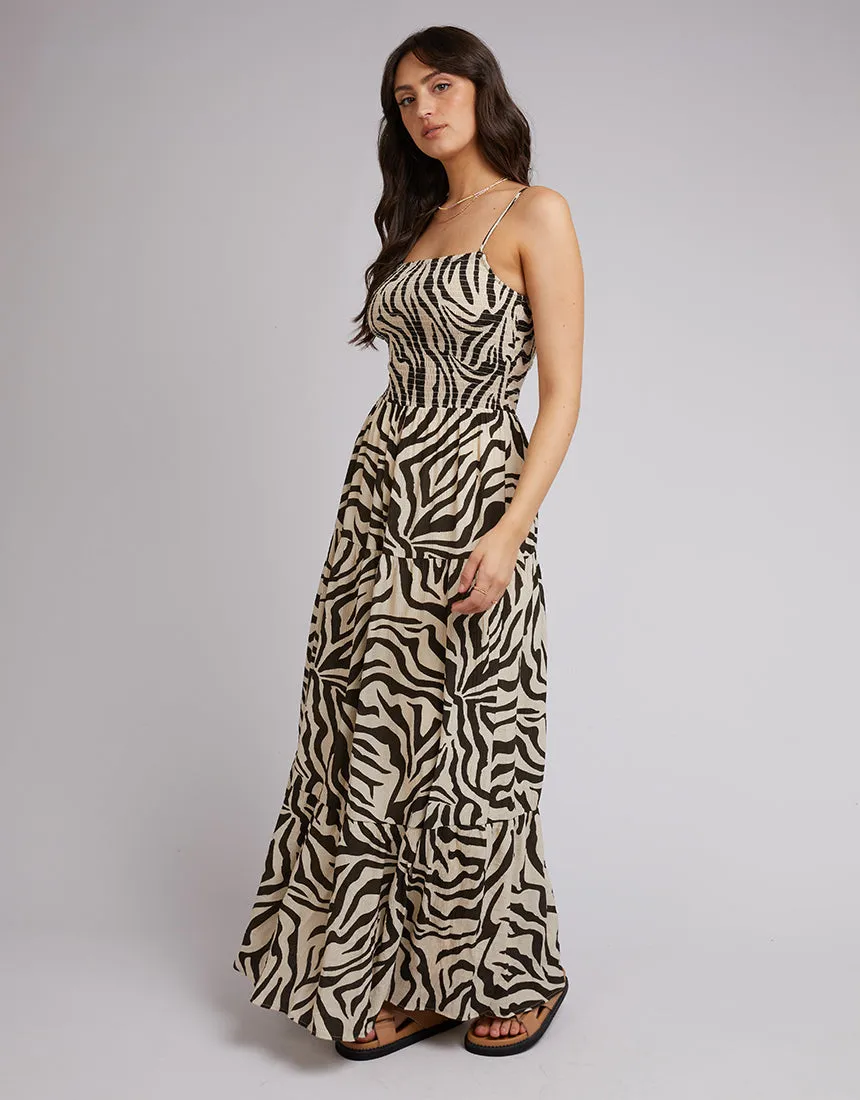 All About Eve Ziggy Maxi Dress Zebra Print