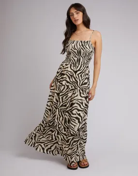 All About Eve Ziggy Maxi Dress Zebra Print