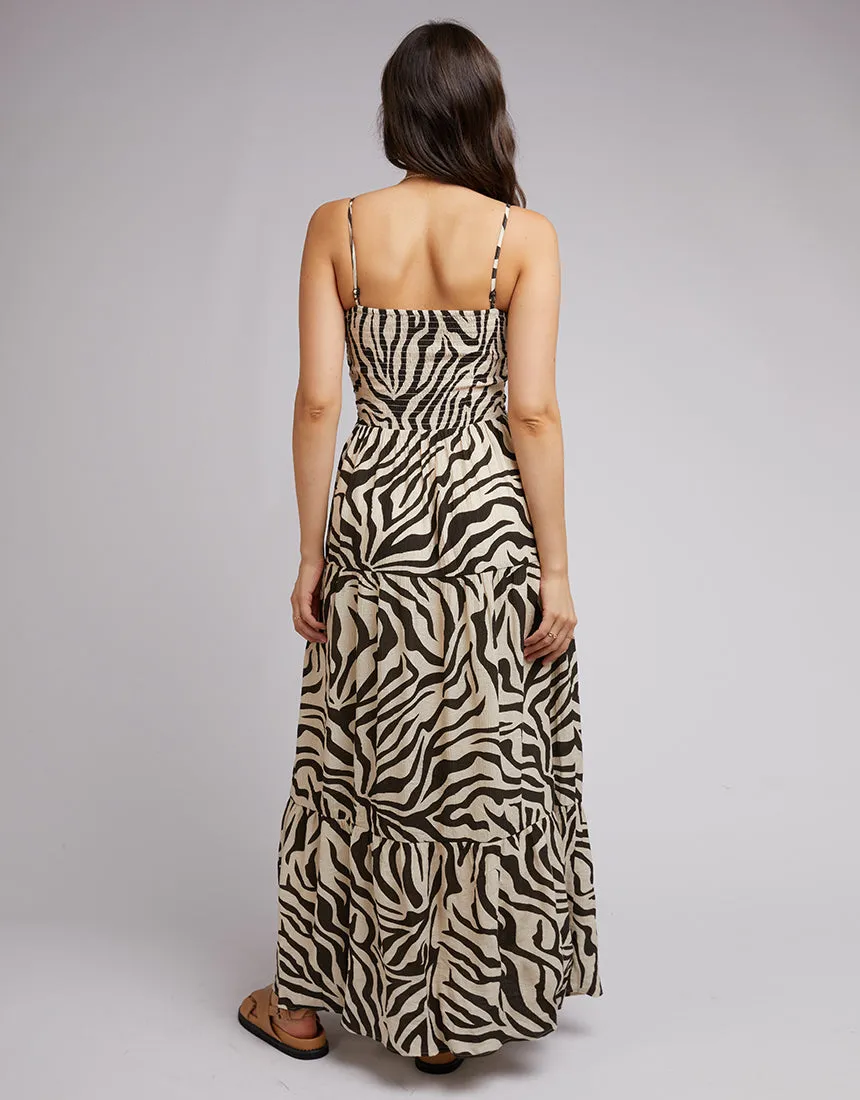 All About Eve Ziggy Maxi Dress Zebra Print