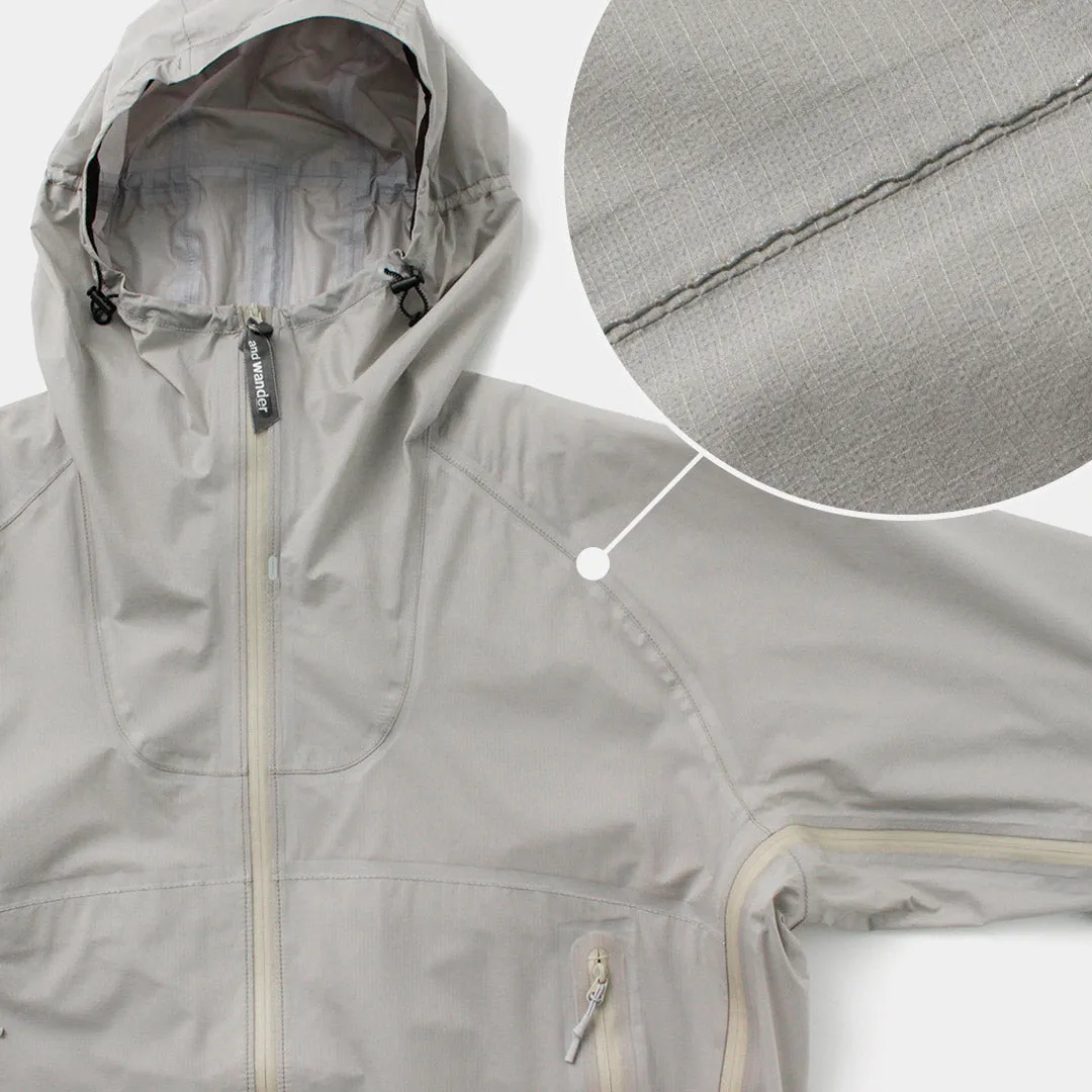 AND WANDER / 3 Layer Ultralight Rain Jacket