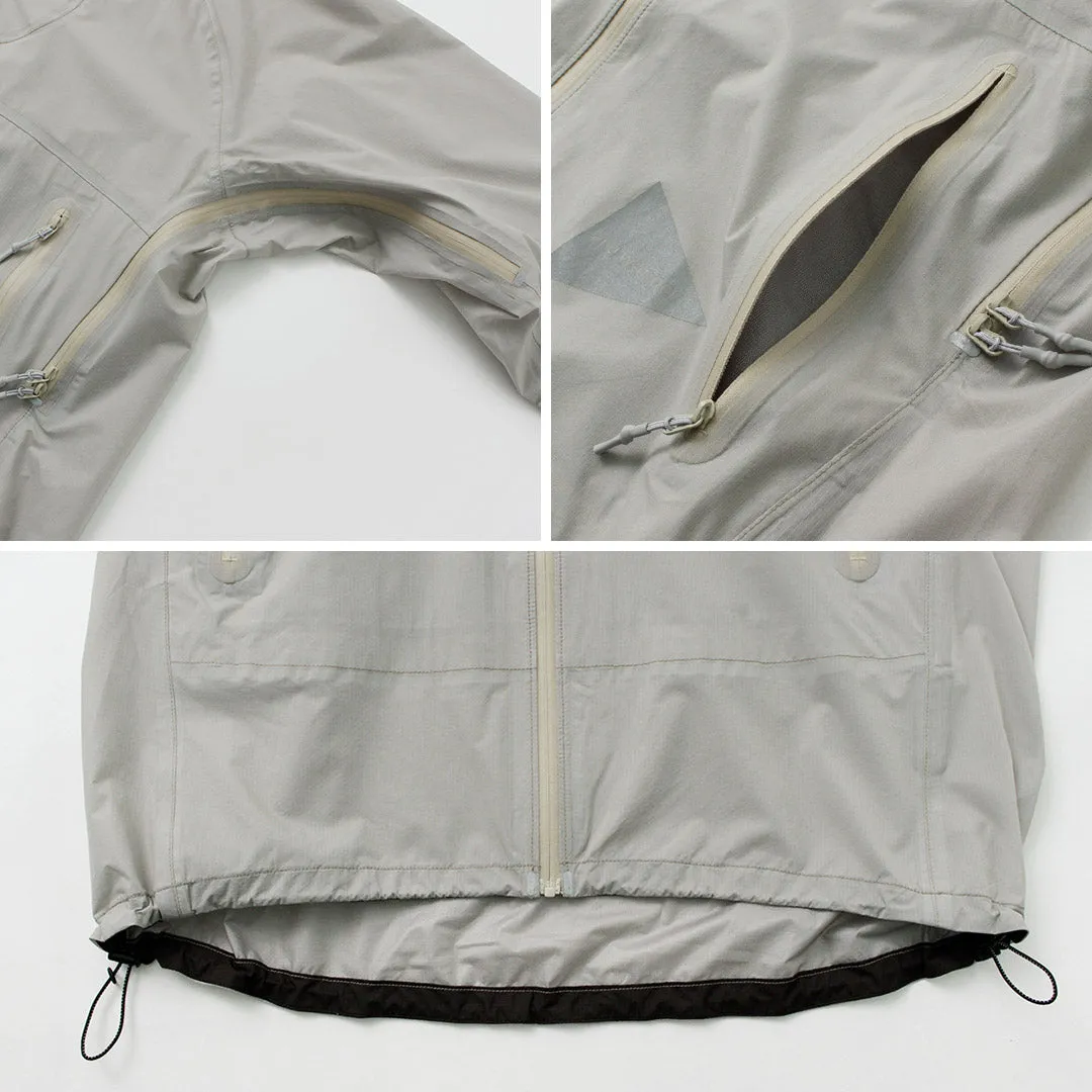 AND WANDER / 3 Layer Ultralight Rain Jacket