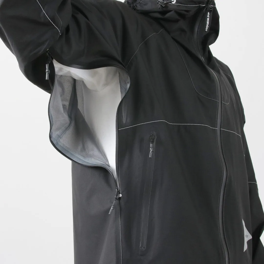 AND WANDER / 3 Layer Ultralight Rain Jacket