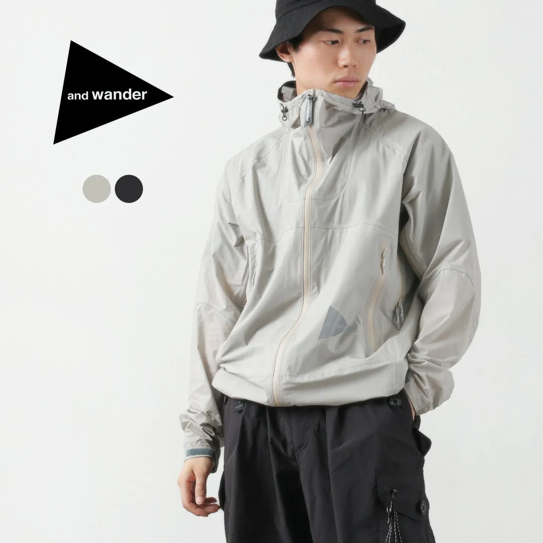 AND WANDER / 3 Layer Ultralight Rain Jacket