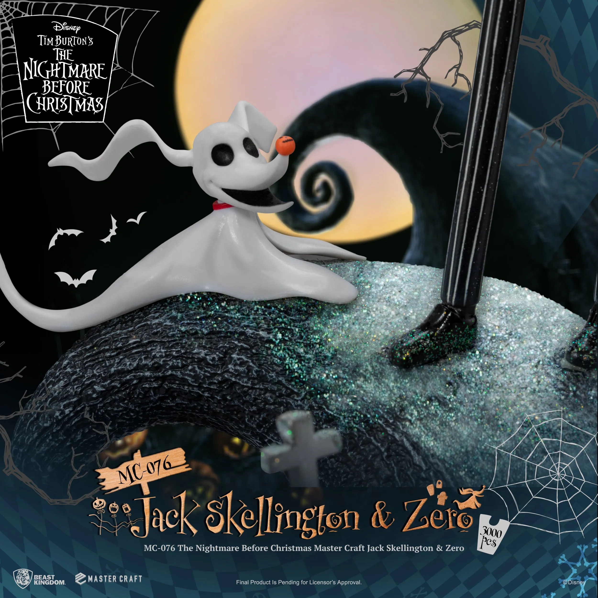 Beast Kingdom MC-076 The Nightmare Before Christmas Master Craft Jack Skellington & Zero