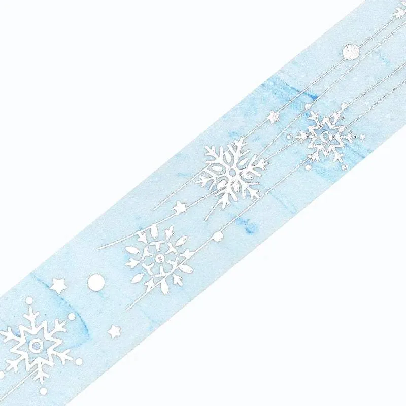 BGM Foil Stamping Masking Tape: Life - Silver Snow