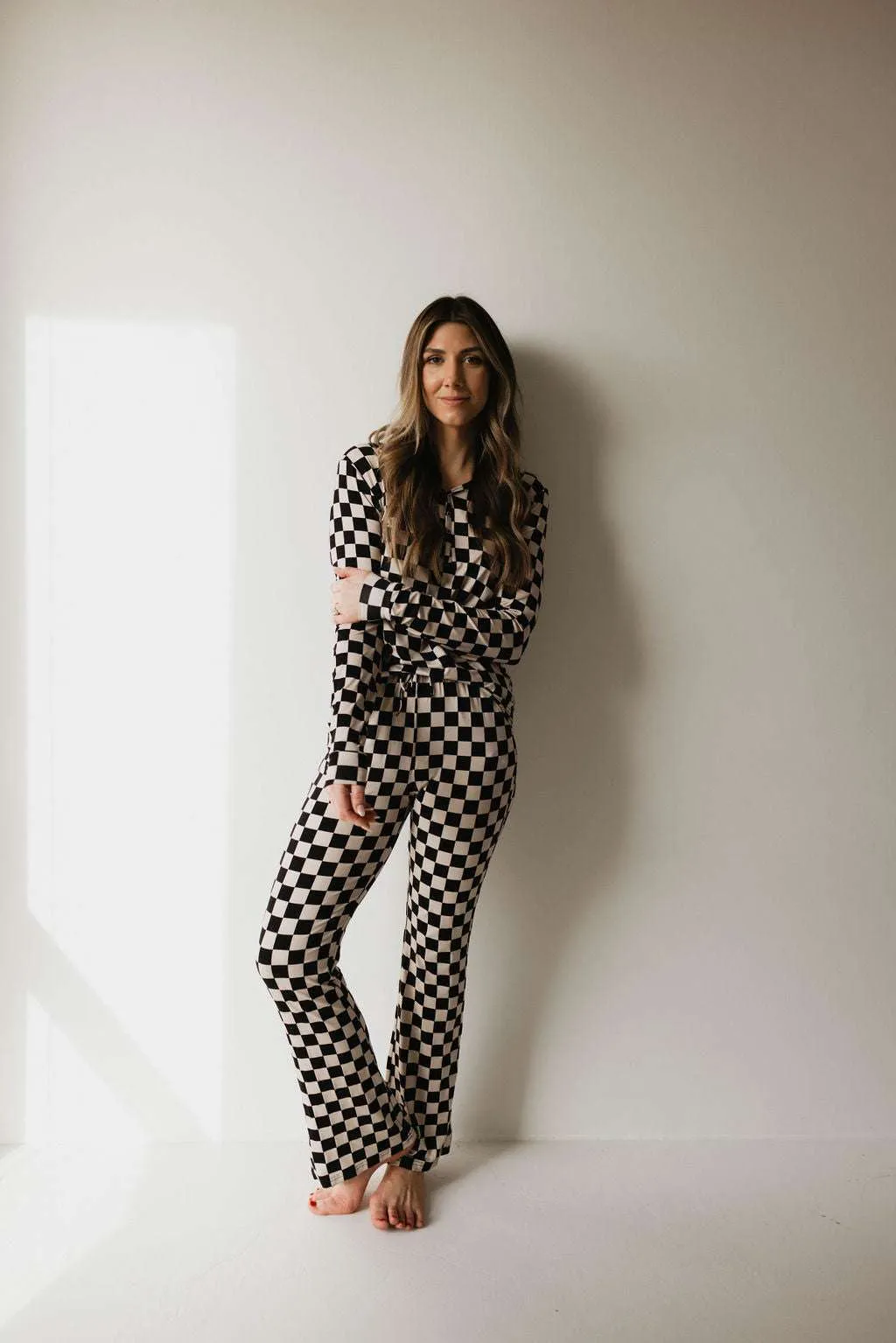 Black Checkerboard | Women's Bamboo Pajamas