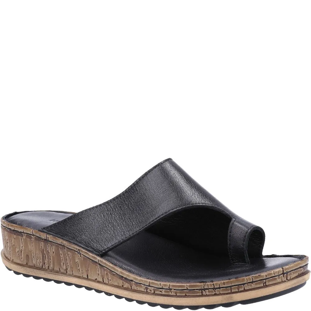 Black Elissa Toepost Sandals