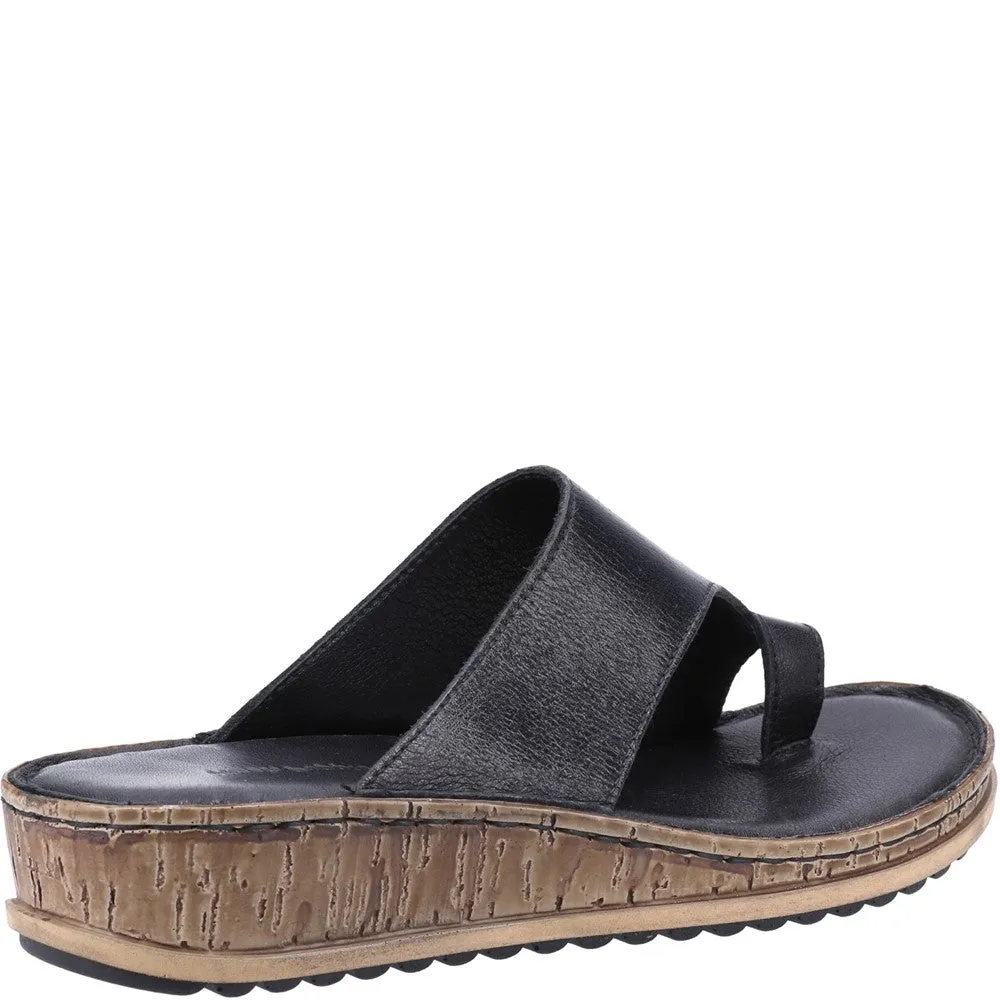 Black Elissa Toepost Sandals