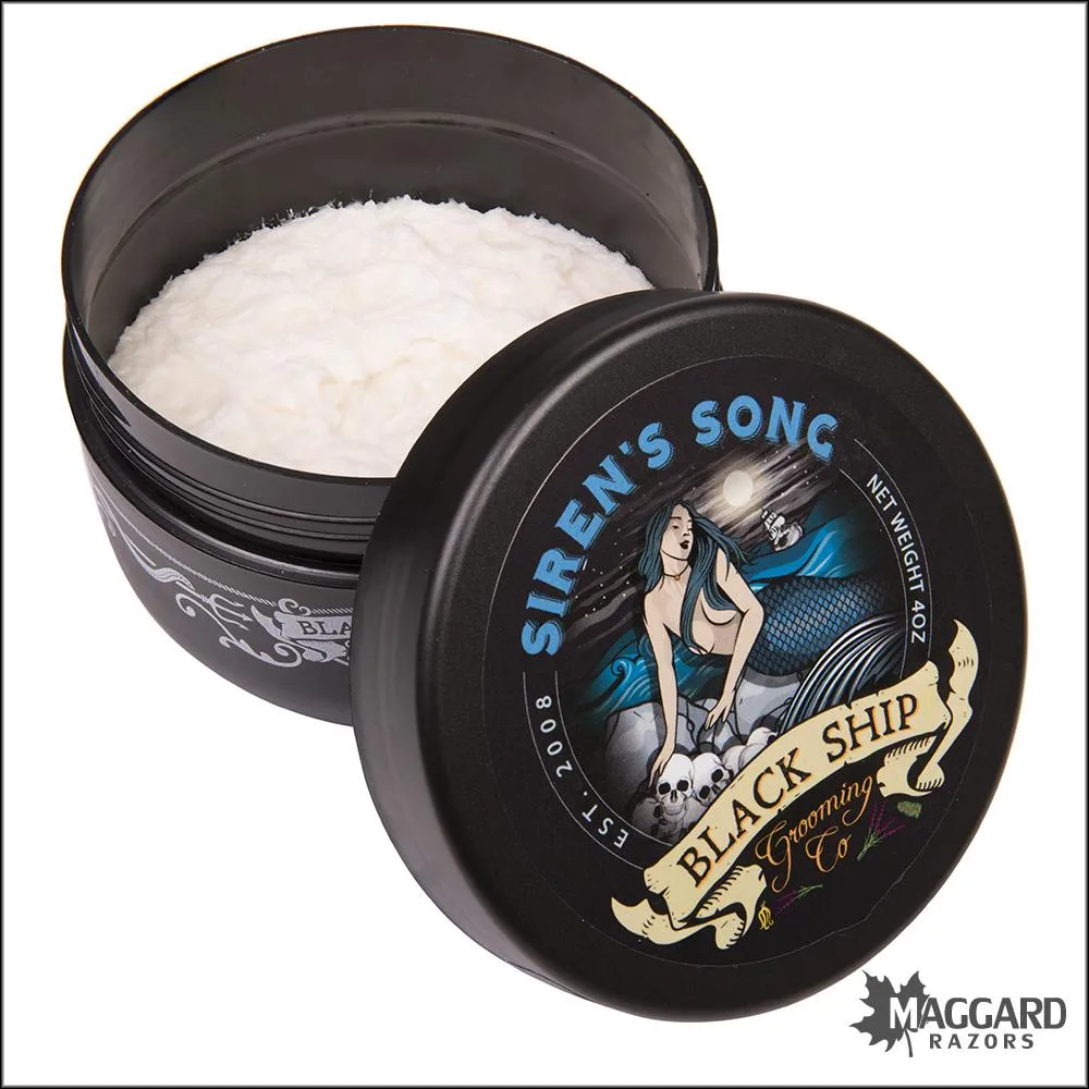 Black Ship Grooming Co. Siren's Song Artisan Shaving Soap, 4oz - Limited Edition