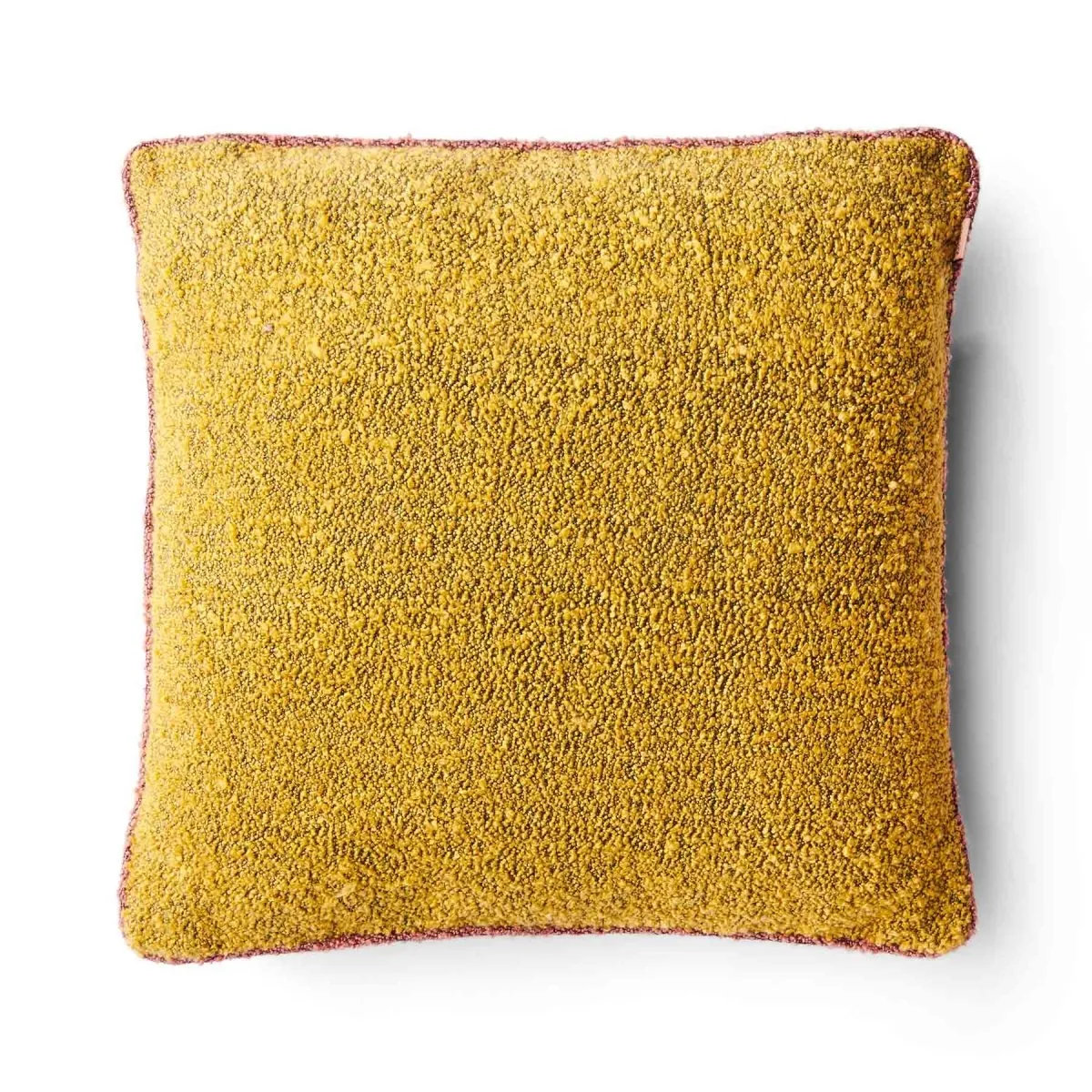 Chartreuse Square Boucle Cushion One Size