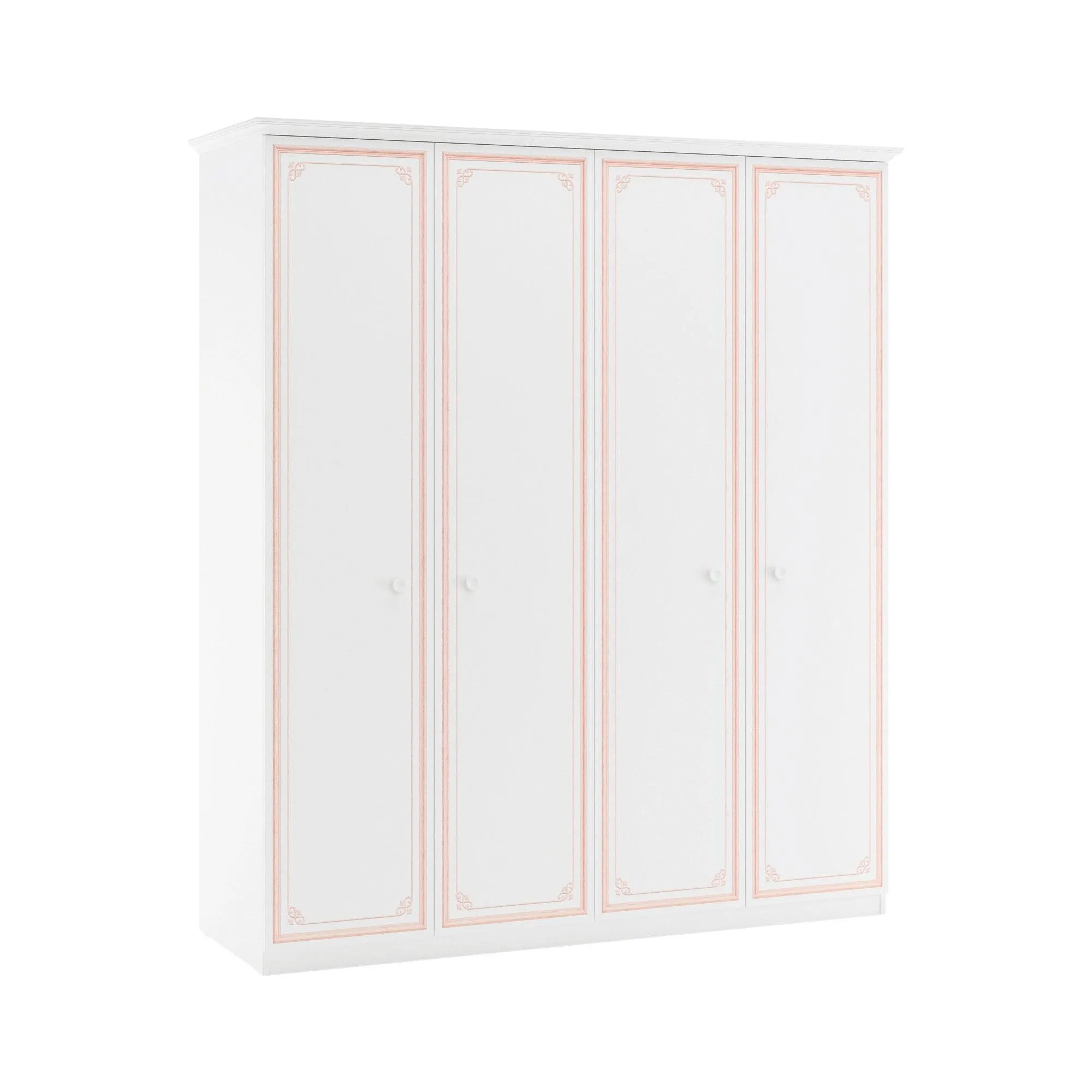 Cilek Selena Pink 4 Doors Wardrobe