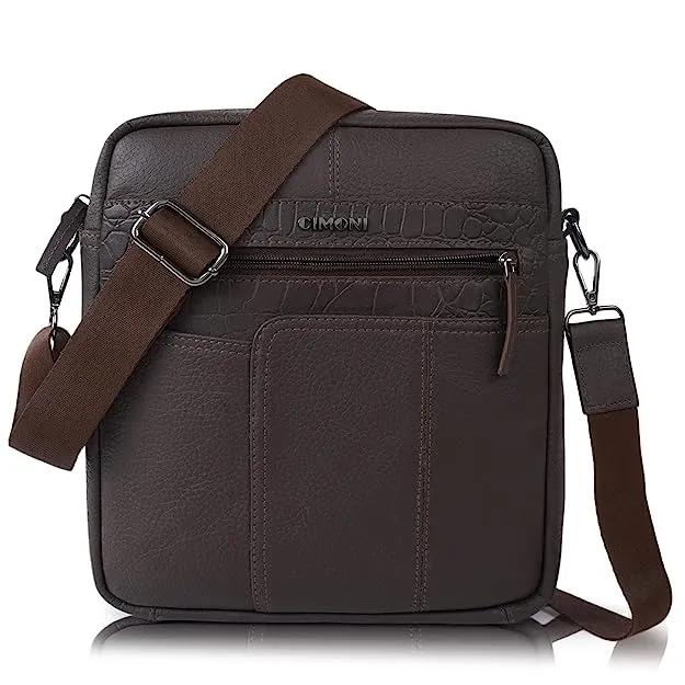 CIMONI Genuine Leather Casual Crossbody Daytrip Shoulder Men Sling bag