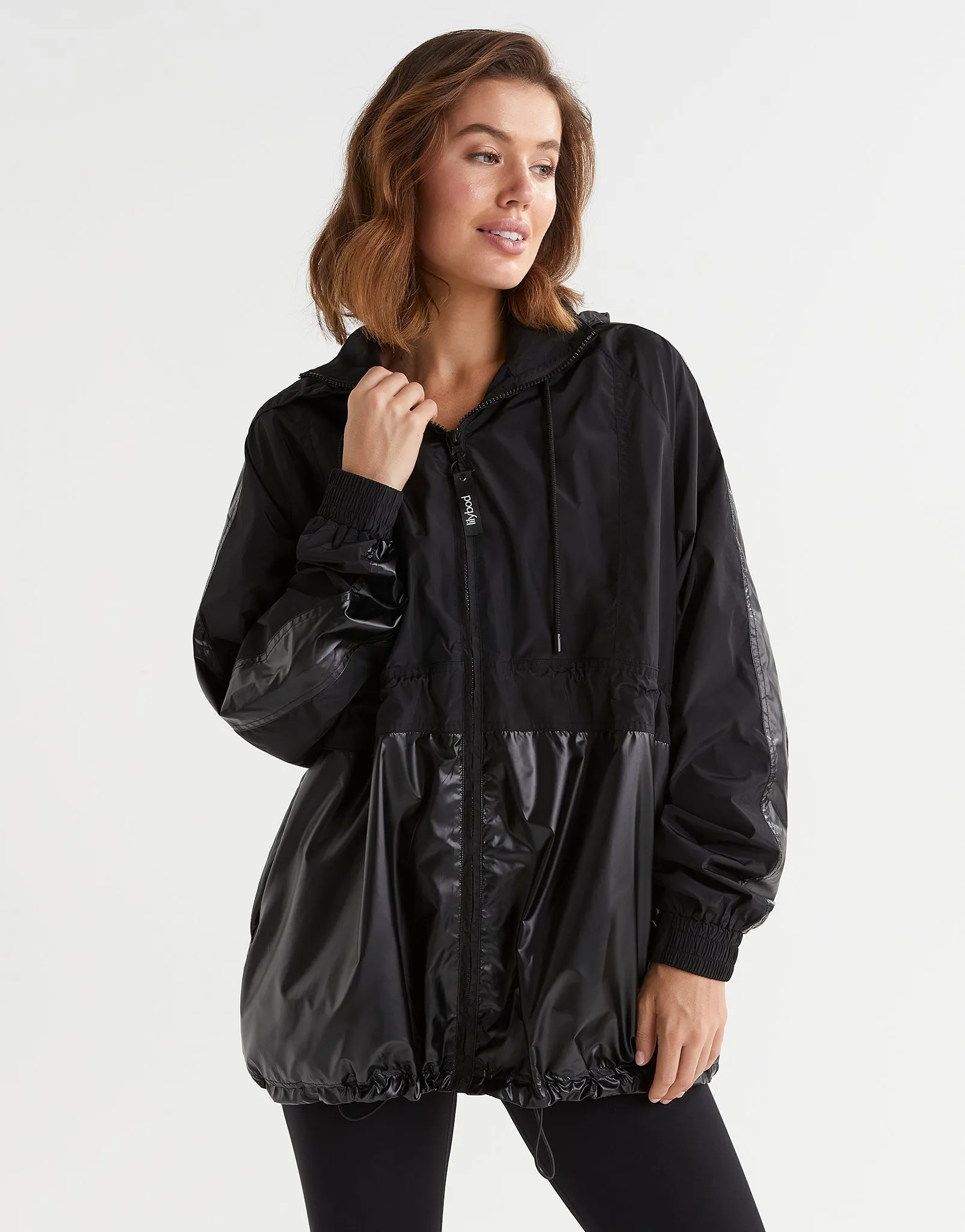 Clara Windbreaker Jacket - Tarmac Black