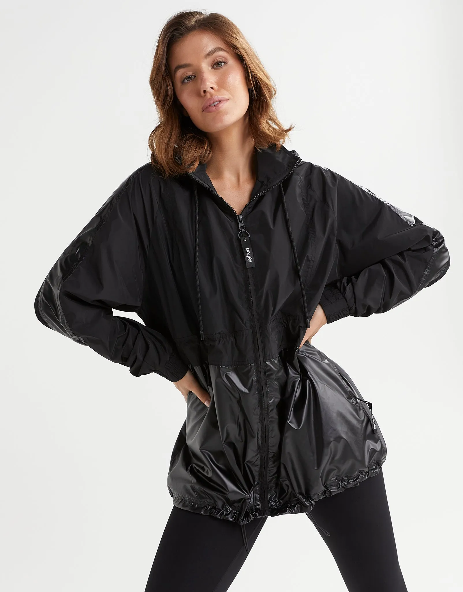 Clara Windbreaker Jacket - Tarmac Black