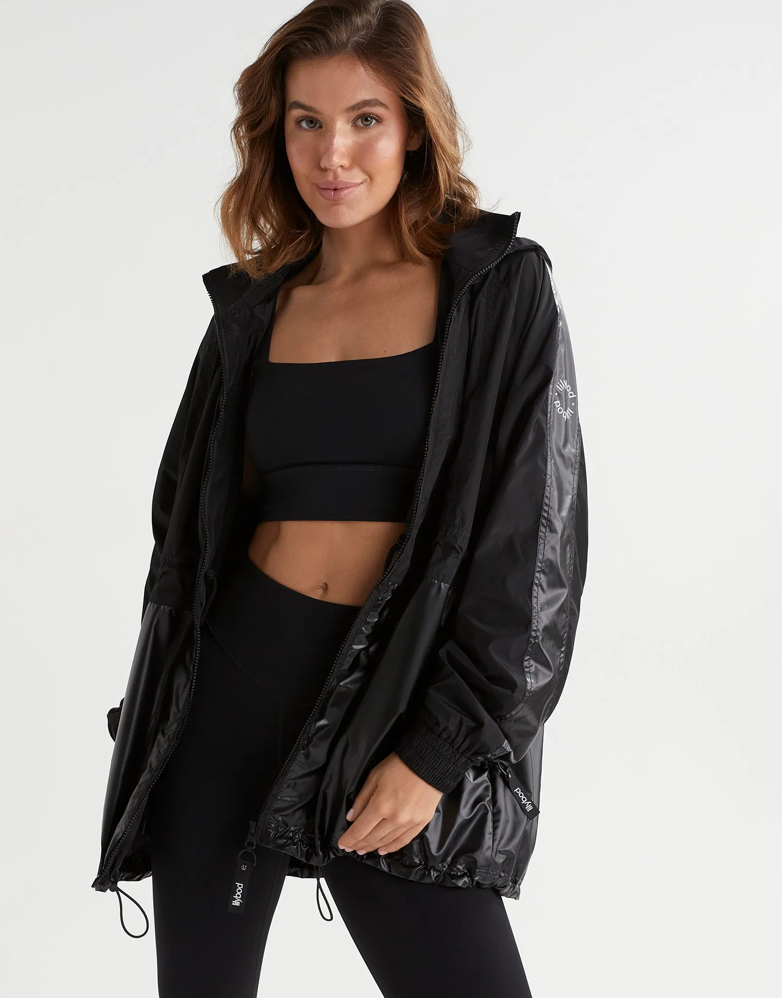 Clara Windbreaker Jacket - Tarmac Black