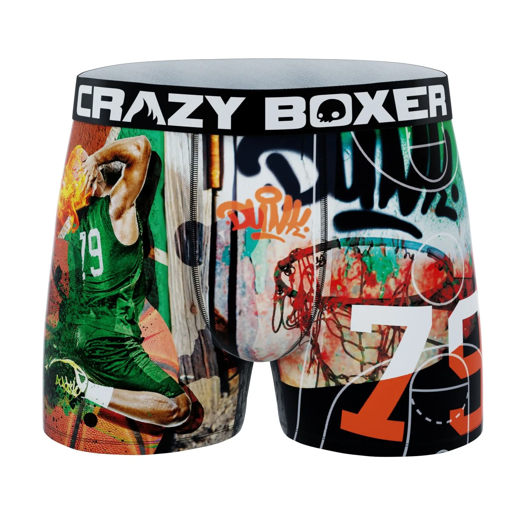 CRAZYBOXER Sports Bask  Men's Boxer Briefs (Pack 3)