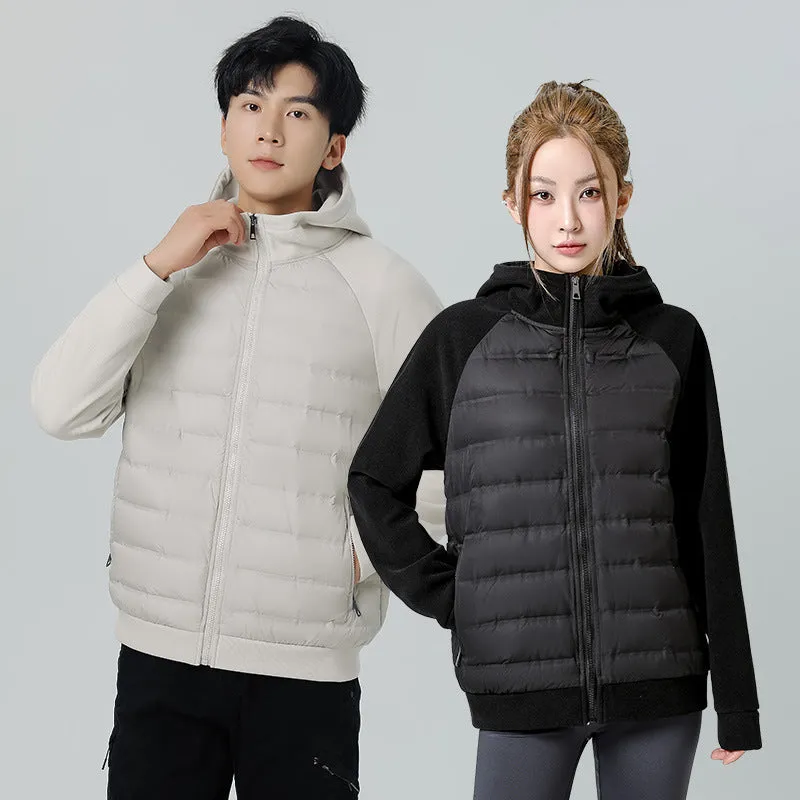 Down Jacket Men's And Women's Winter Lightweight Knitted Sports