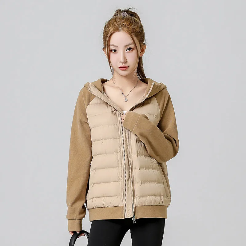 Down Jacket Men's And Women's Winter Lightweight Knitted Sports