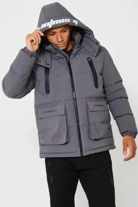 Eton Puffer Jacket - Dark Grey