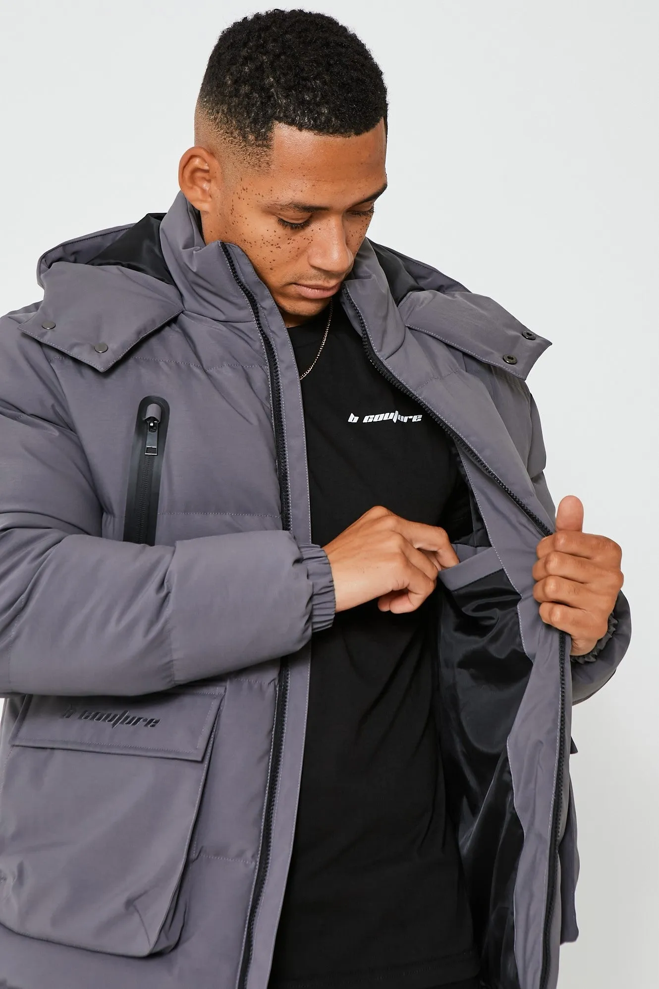 Eton Puffer Jacket - Dark Grey