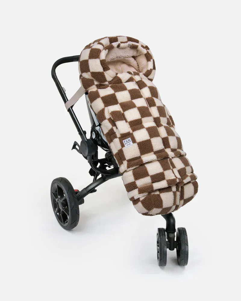 >7 A.M. Enfant Blanket 212 Evolution CHECKER BERBER - Checkers Tan (6M-4T)