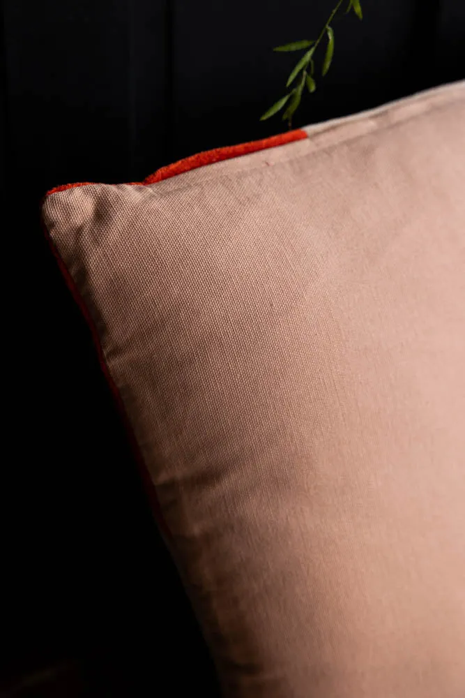 HKliving Red & Pink Stripe Velvet Cushion