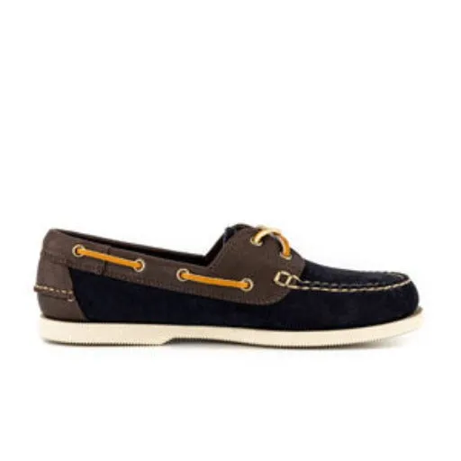 Jetty II Boatshoe Navy Nubuck/Dark Brown 20313