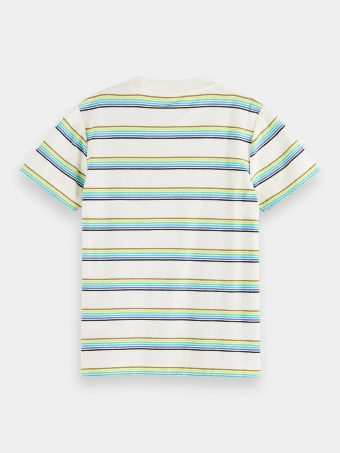 Kids - Relaxed-fit pocketed striped t-shirt