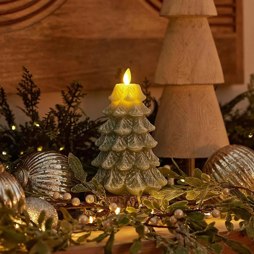 Luminara Christmas Tree Candle - Flicker Flame