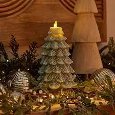 Luminara Christmas Tree Candle - Flicker Flame