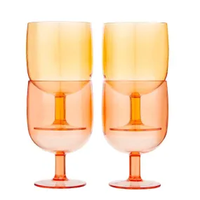 Melon / Orange Acrylic Glasses