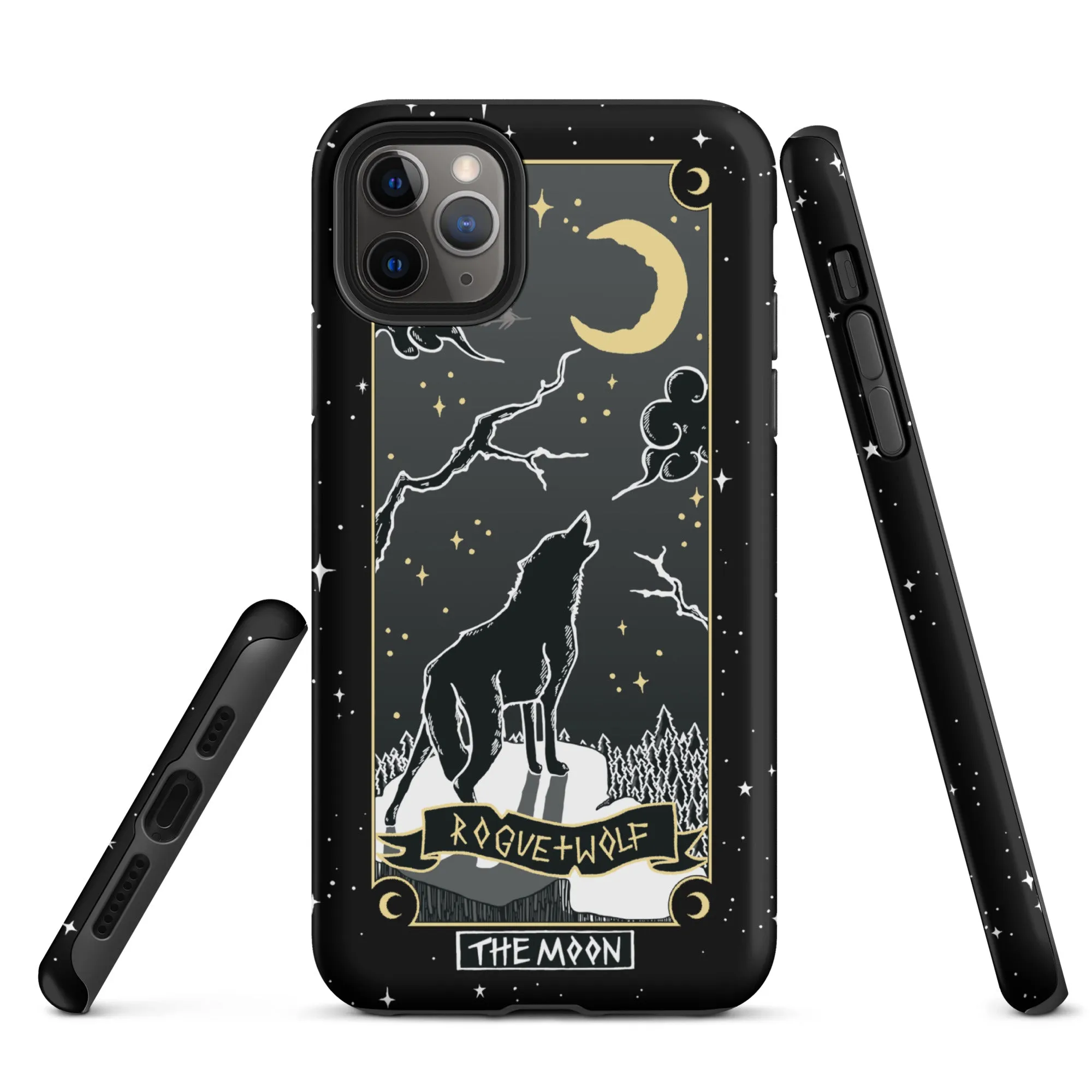 Moon Tarot Tough Phone Case for iPhone - Witchy Shockproof Anti-scratch Goth Accessory Cover Occult Goth Gifts