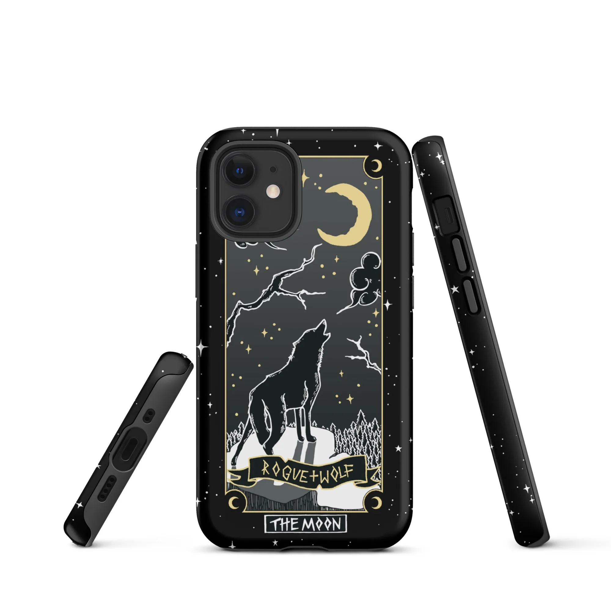 Moon Tarot Tough Phone Case for iPhone - Witchy Shockproof Anti-scratch Goth Accessory Cover Occult Goth Gifts