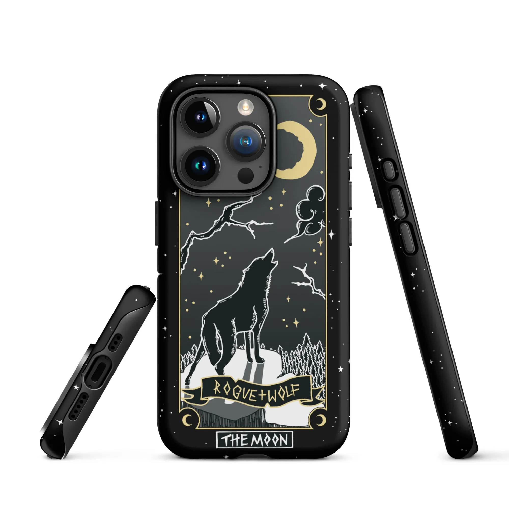 Moon Tarot Tough Phone Case for iPhone - Witchy Shockproof Anti-scratch Goth Accessory Cover Occult Goth Gifts