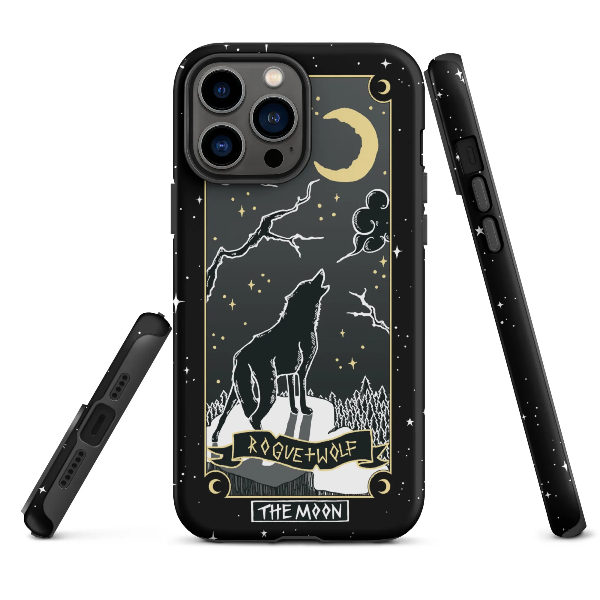 Moon Tarot Tough Phone Case for iPhone - Witchy Shockproof Anti-scratch Goth Accessory Cover Occult Goth Gifts