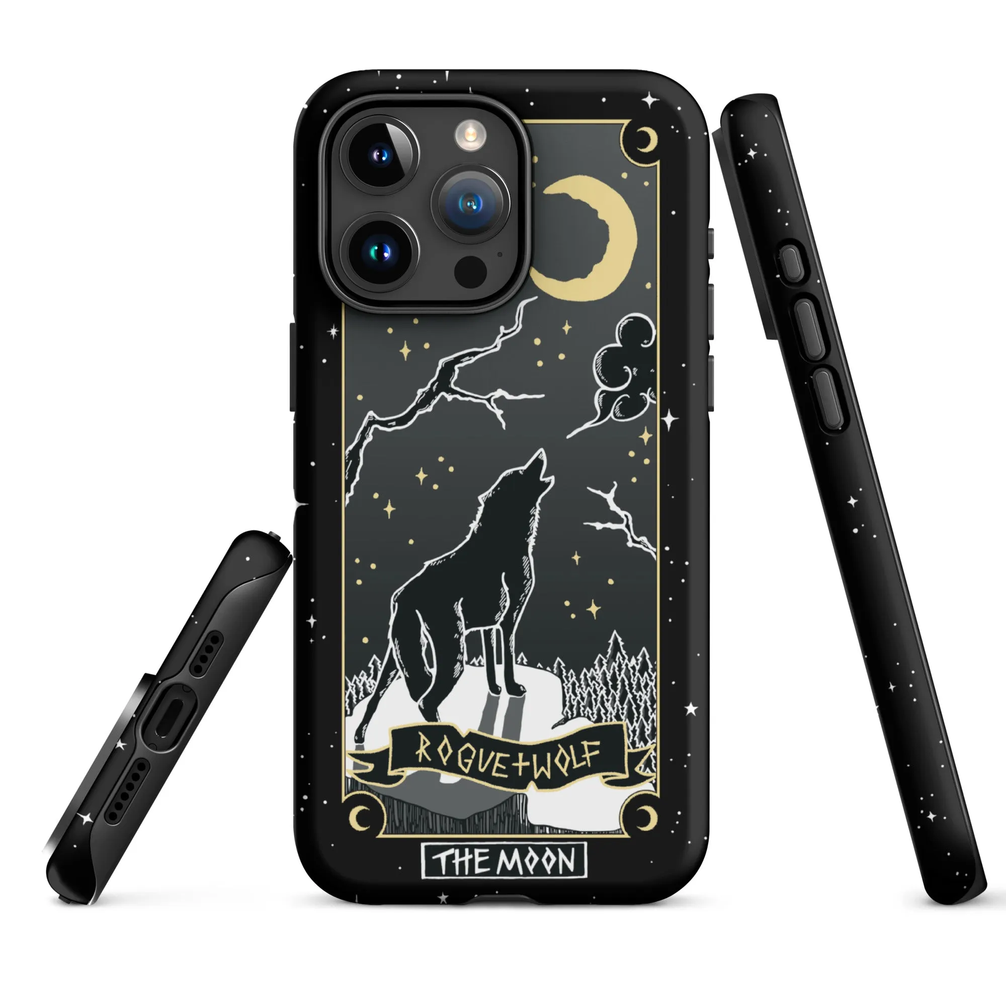 Moon Tarot Tough Phone Case for iPhone - Witchy Shockproof Anti-scratch Goth Accessory Cover Occult Goth Gifts