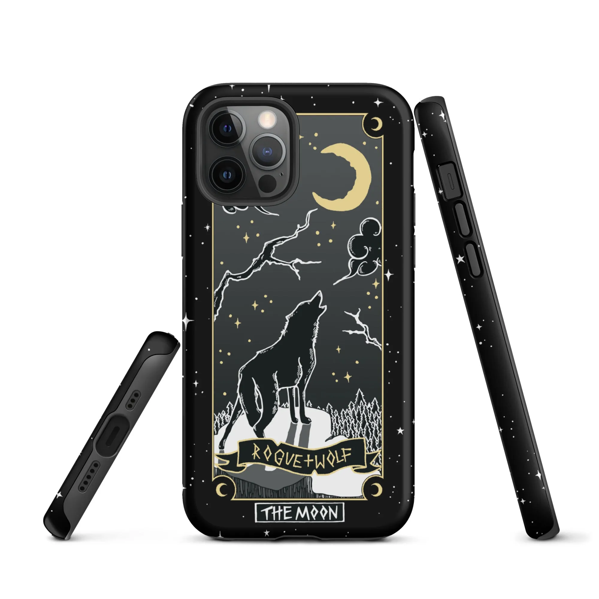 Moon Tarot Tough Phone Case for iPhone - Witchy Shockproof Anti-scratch Goth Accessory Cover Occult Goth Gifts