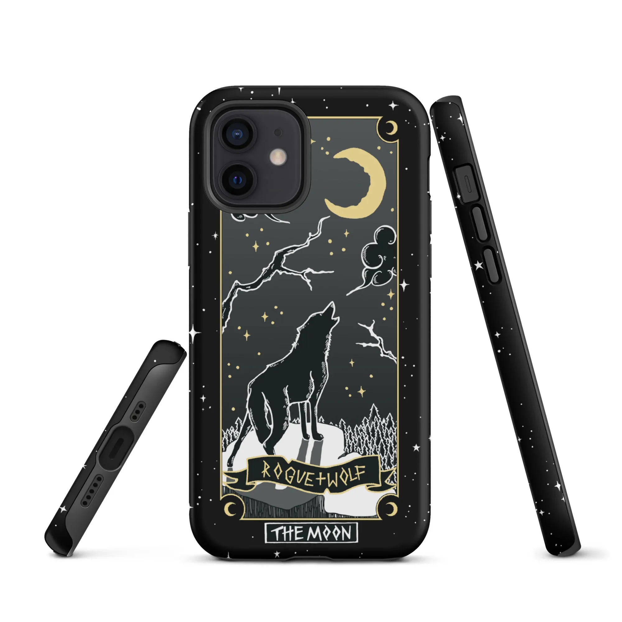 Moon Tarot Tough Phone Case for iPhone - Witchy Shockproof Anti-scratch Goth Accessory Cover Occult Goth Gifts