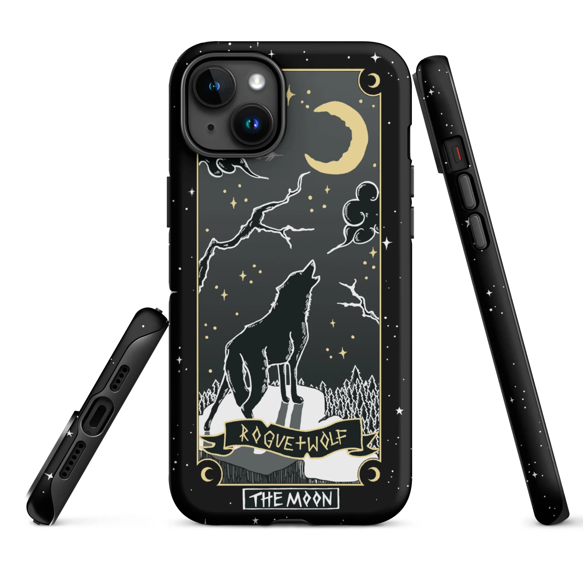 Moon Tarot Tough Phone Case for iPhone - Witchy Shockproof Anti-scratch Goth Accessory Cover Occult Goth Gifts