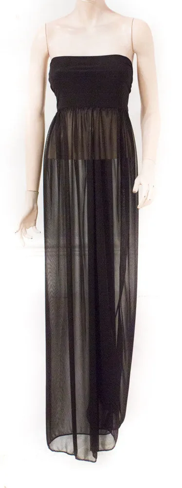 Multiway black chiffon wrap