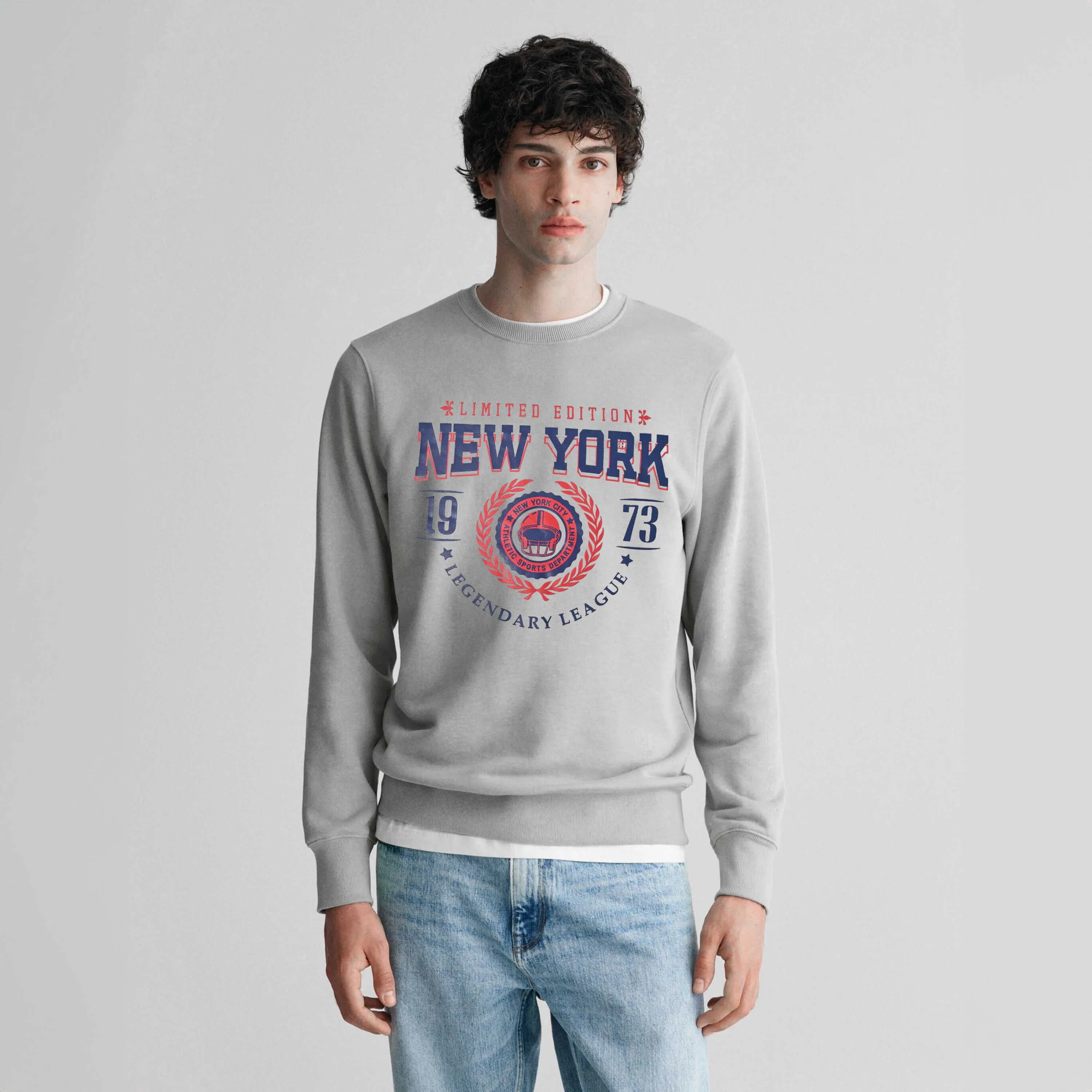 Polo Republica Men's New York Printed Fleece Sweat Shirt