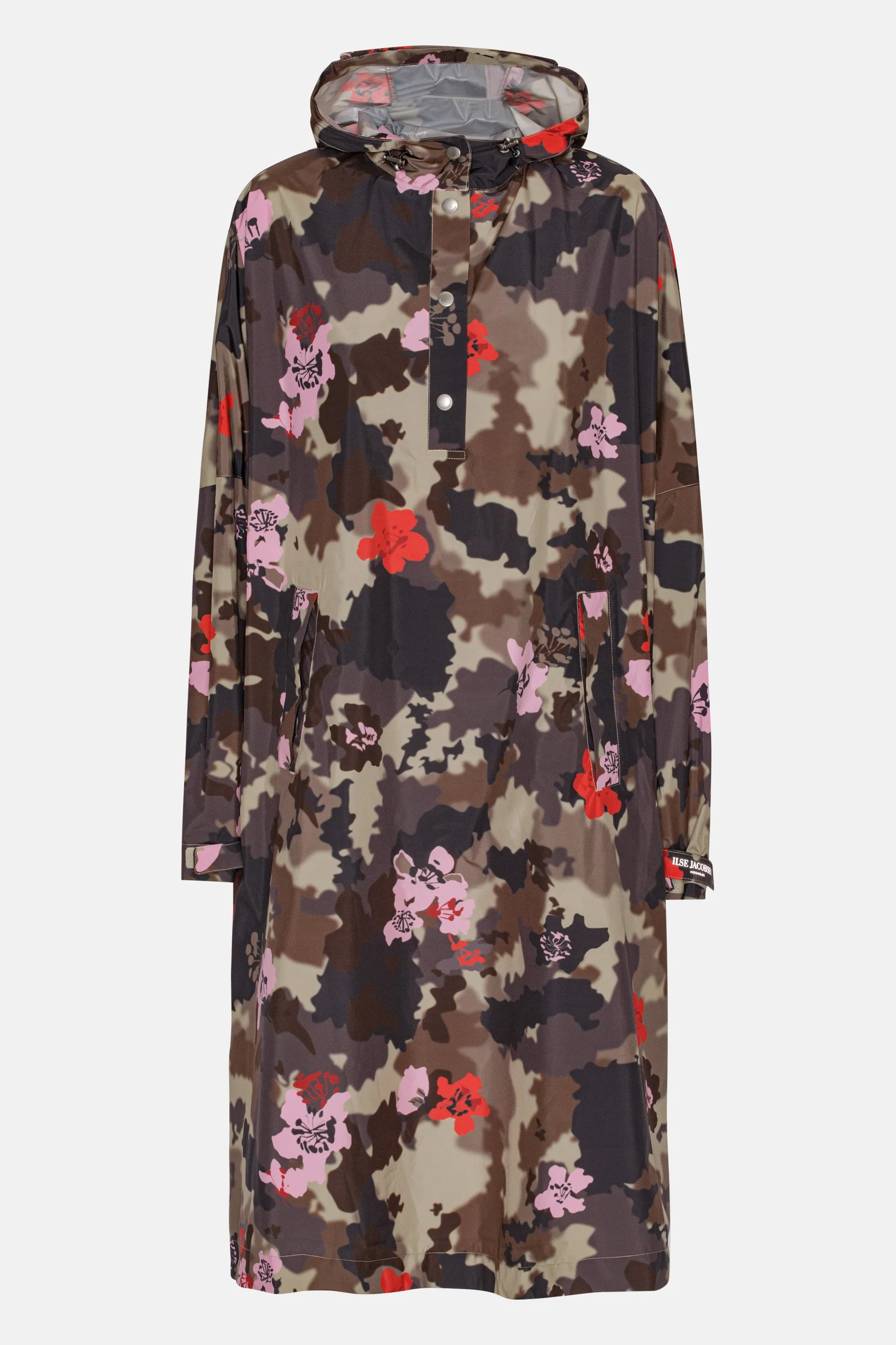 Poncho w. Sleeves - Floral Camo