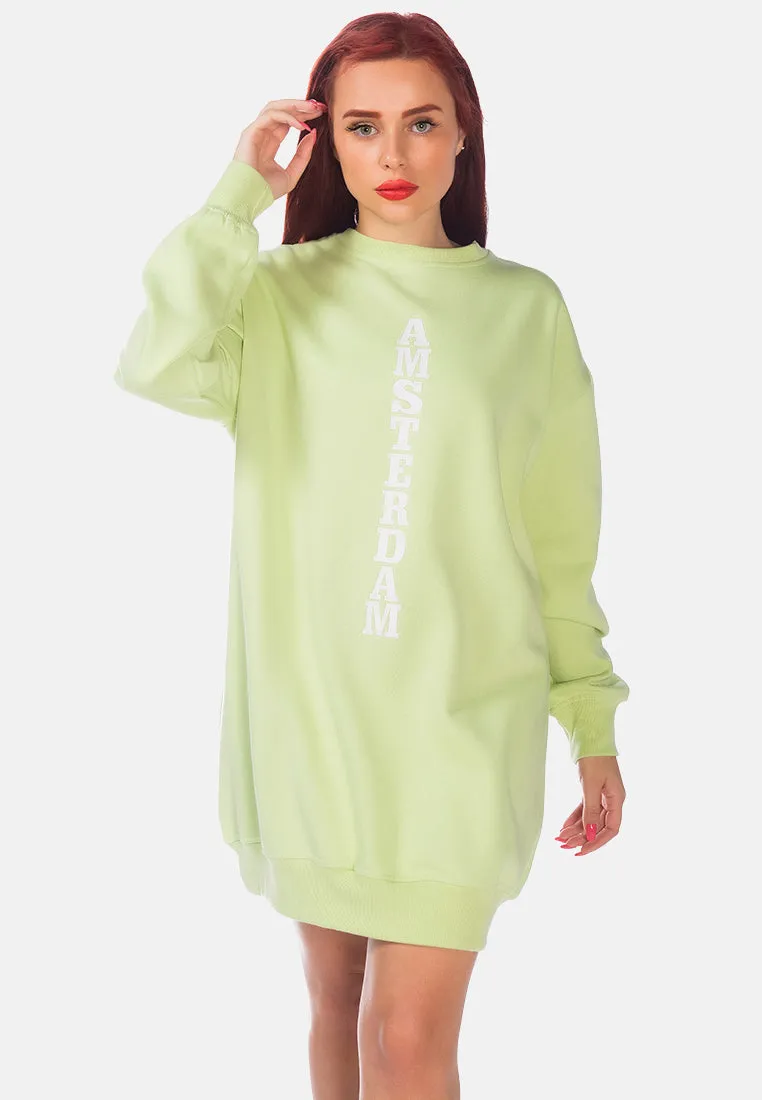 Printed Oversized Live-In Sweatshirt By Ruw