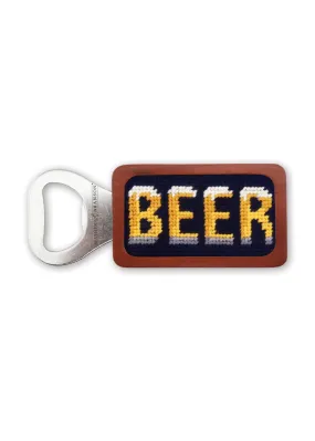 "BEER" NEEDLEPOINT BOTTLE OPENER